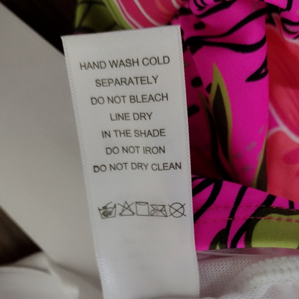 NWT Meet Curve Floral Swim Top Women's 4XL Pink Barbiecore Cottagecore Beach - Picture 8 of 8
